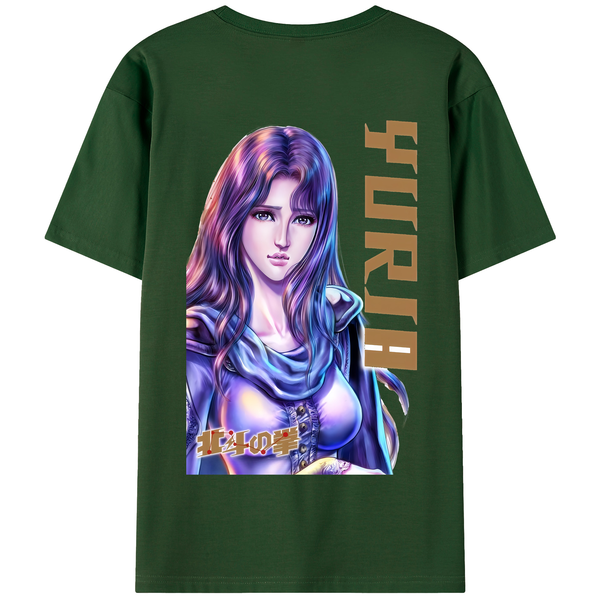（画像用） 北斗の拳 Fist of the North Star 綿100％半袖Tシャツ（背面プリント）